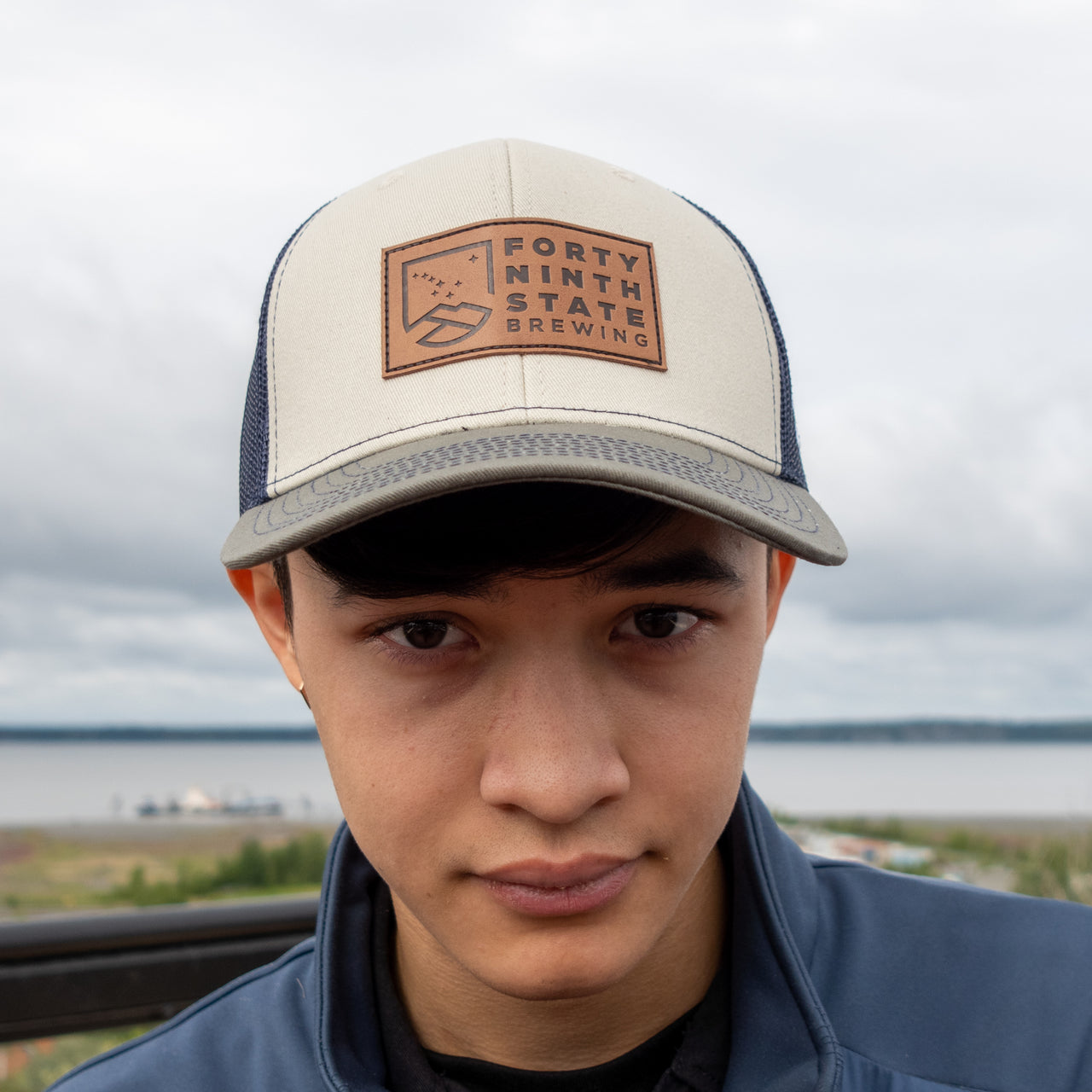 DAD Hat or Grandpa Hat Best Dad Hat Hat With Leather Patch 