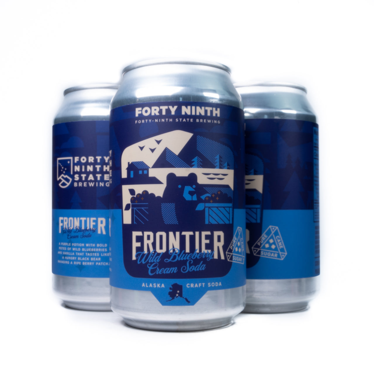 Frontier Wild Blueberry Soda - 4 Pack